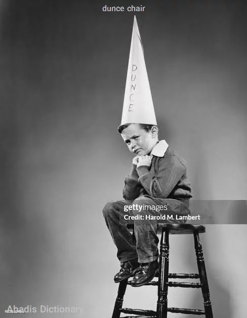 dunce chair
